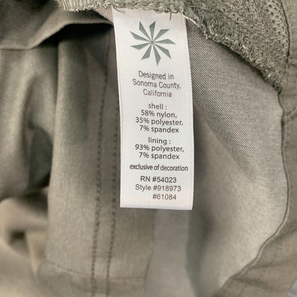 Athleta Take A Hike Dipper Skort Womens 8 Khaki Pockets Inner Shorts *READ - Picture 10 of 13